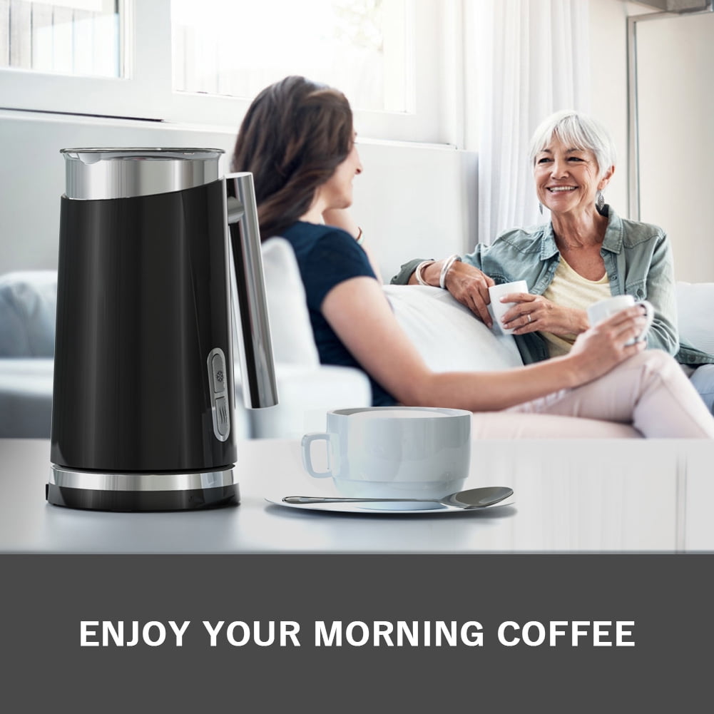 Milk Frother, Automatic Electric Milk Frother and Warmer, Electric Milk Steamer Milk Heater Soft Foam Maker with Hot &Cold Milk Functionality for Coffee, Hot Chocolates, Latte, Cappuccino