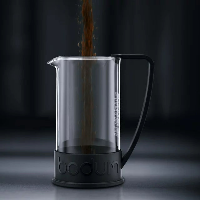 Bodum Brazil French Press Coffee Maker with Borosilicate Glass Carafe, 51 Ounce, Black
