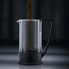 Bodum Brazil French Press Coffee Maker with Borosilicate Glass Carafe, 51 Ounce, Black