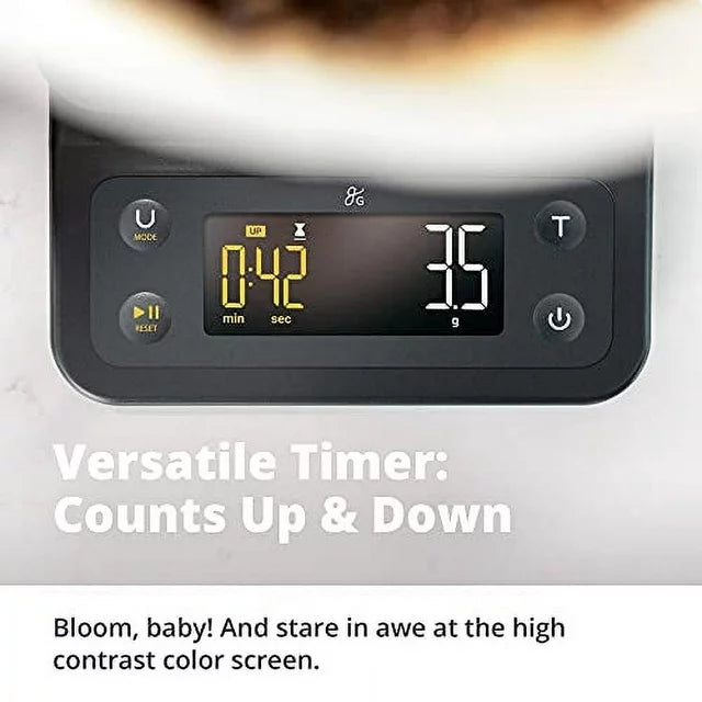 Greater Goods Digital Coffee Scale - for The Pour Over Coffee Maker