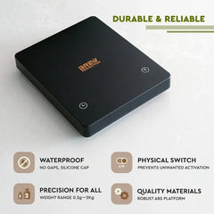 BREW PERFECTION™ Coffee Scale with Timer — 2kg/0.1g High Precision