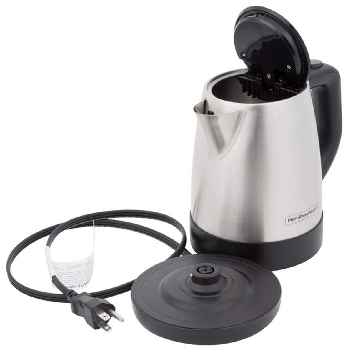 Hamilton Beach Commercial HKE110 1 Liter Hot Water Tea Kettle, Hospitality Rated, Stainless Steel