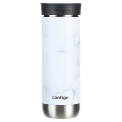 Contigo Couture Stainless Steel Travel Mug with SNAPSEAL Lid White Marble, 20 fl oz.