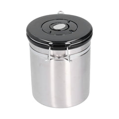 Airtight Coffee Canister, Stainless Steel Container For The Kitchen, Coffee Ground Vault Jar With Valve, Tea Coffee Sugar, Extra Coffee Spoon, 50Oz