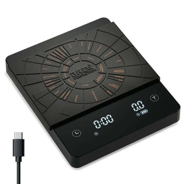 BREW PERFECTION™ Coffee Scale with Timer — 2kg/0.1g High Precision