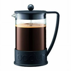Bodum Brazil French Press Coffee Maker with Borosilicate Glass Carafe, 51 Ounce, Black