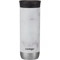 Contigo Couture Stainless Steel Travel Mug with SNAPSEAL Lid White Marble, 20 fl oz.