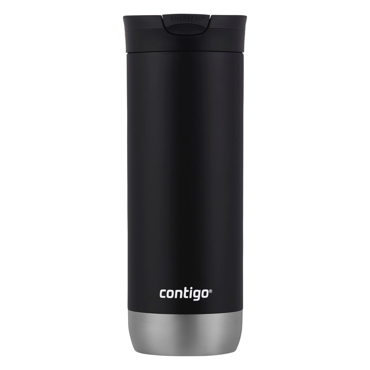 Contigo Huron 2.0 Stainless Steel Travel Mug with SNAPSEAL Lid in Black, 16 fl oz.
