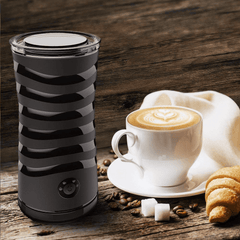 Miroco Milk Frother,  Automatic Hot and Cold Electric Milk Steamer Foam Maker 8oz for Coffee, Latte, Cappuccino, Black