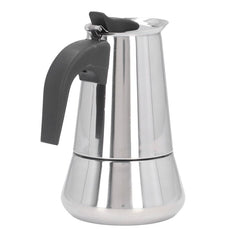 Delaman Stainless Steel Stovetop Coffee Maker Moka Pot for Induction Electric Ceramic Stove