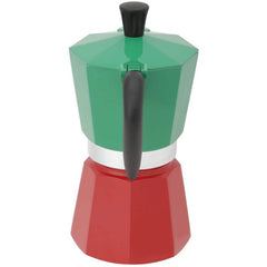 Bialetti Moka Express Stovetop Espresso Maker Tricolor Italia - 6 Cups