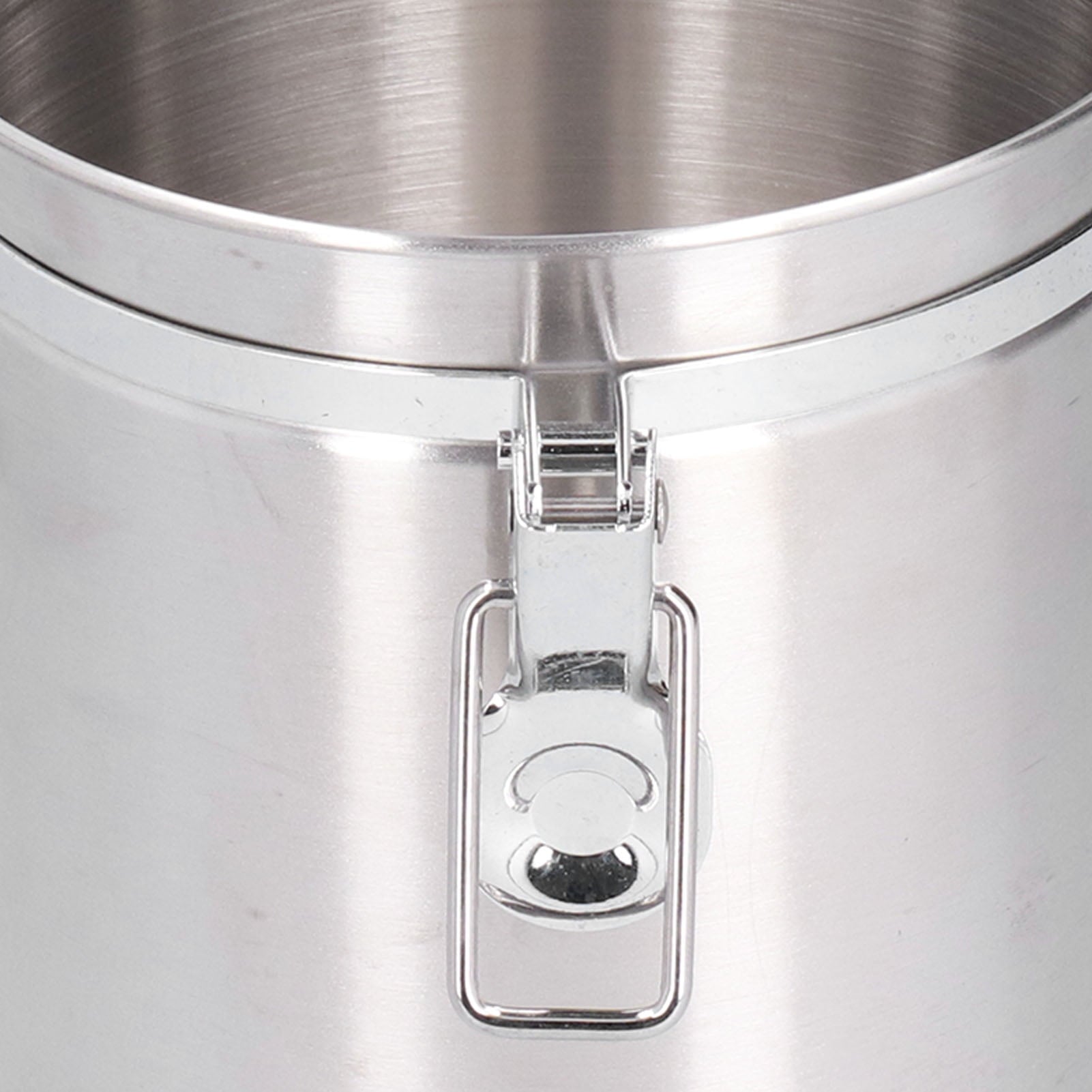Airtight Coffee Canister, Stainless Steel Container For The Kitchen, Coffee Ground Vault Jar With Valve, Tea Coffee Sugar, Extra Coffee Spoon, 50Oz
