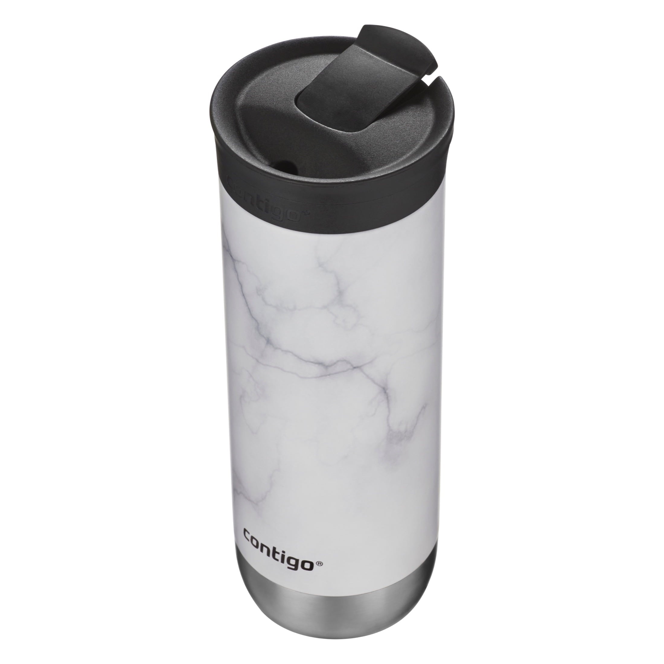 Contigo Couture Stainless Steel Travel Mug with SNAPSEAL Lid White Marble, 20 fl oz.