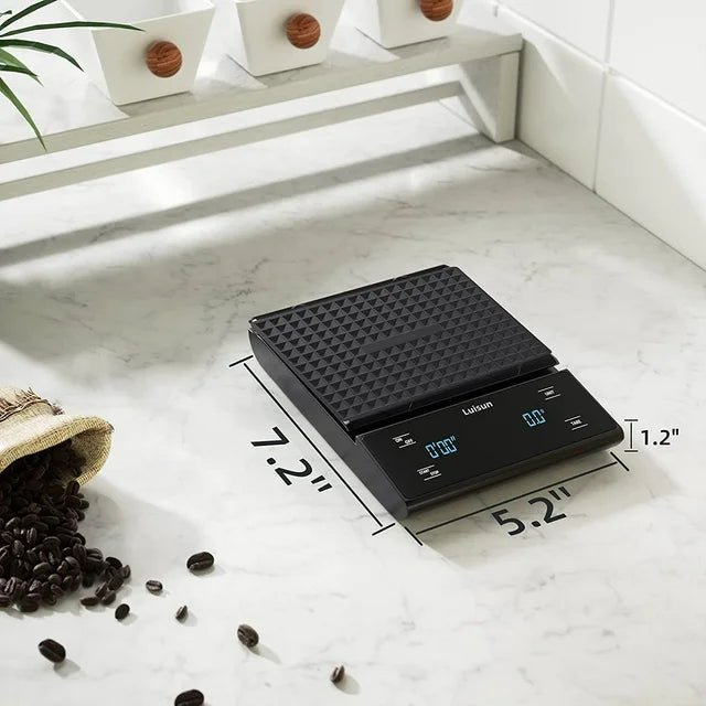 Luisun Coffee Scale with Timer and Tare Function