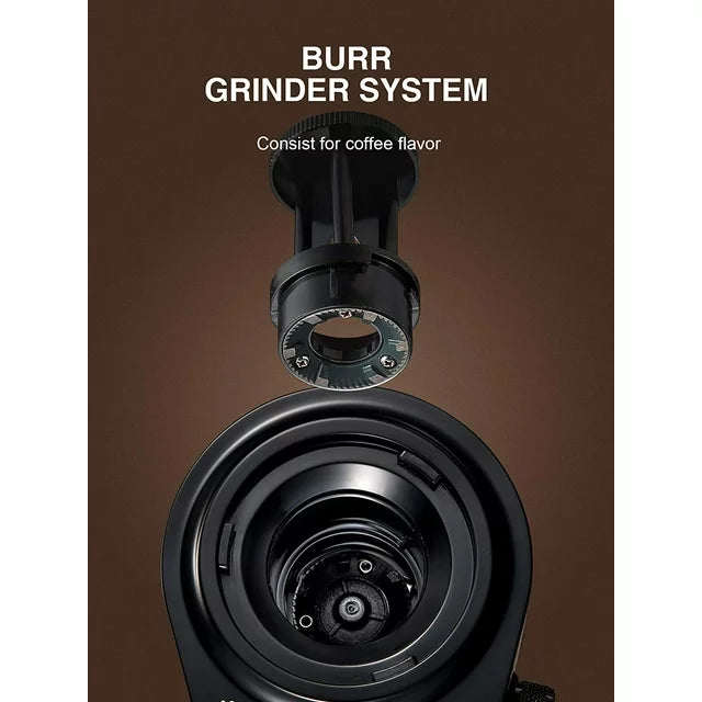 Electric Burr Coffee Grinder, Coffee Bean Grinder with 18 Precise Grind Settings, 2-14 Cup for Drip